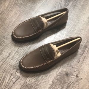 NWT Mens sperry Brown penny loafer 8.5